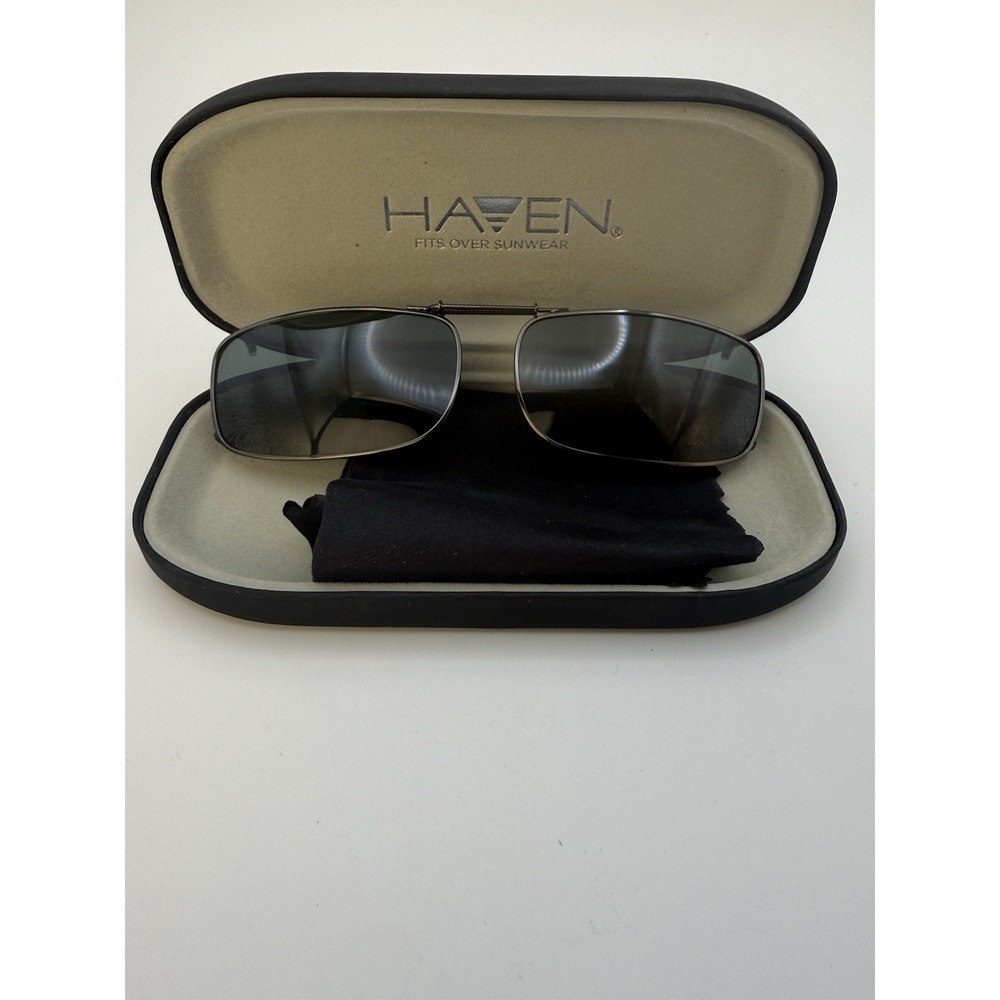 Haven Fits Over Sunwear Sunglasses REC 15 52 Polarized‎ Optify w/ Case New